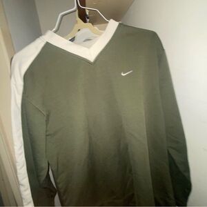 Forest Green Nike V-Neck Sweater